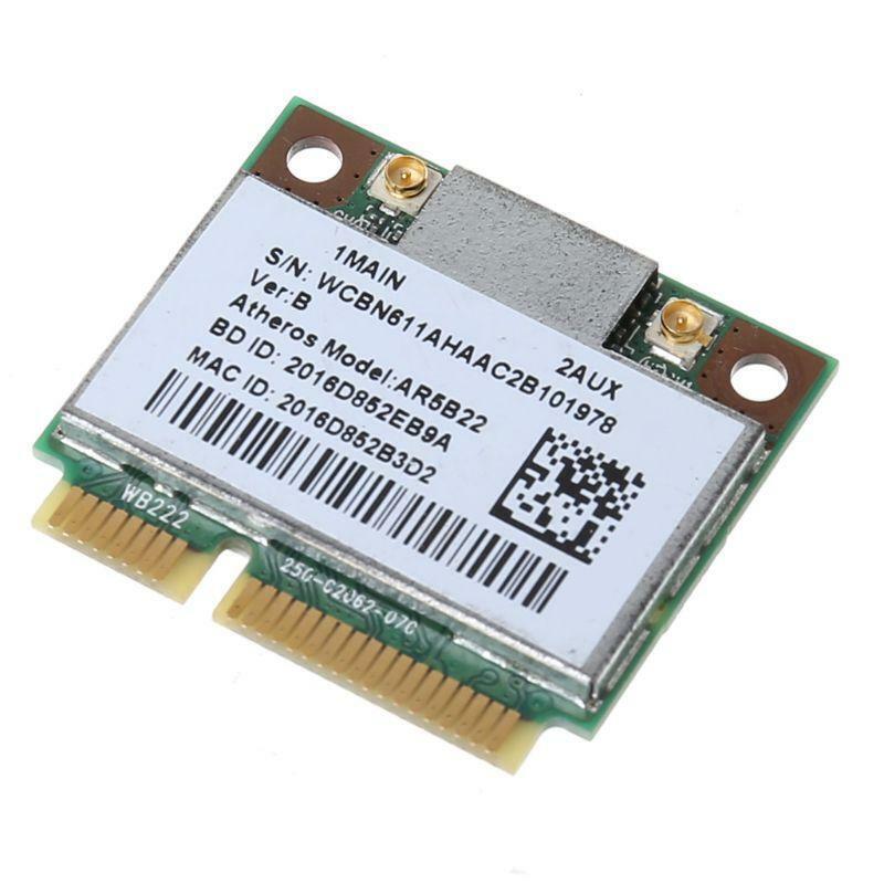 AR9462 AR5B22 WB222 Half Mini PCIe 300Mbps Bluetooth4.0 WLAN Wifi Wireless Card
