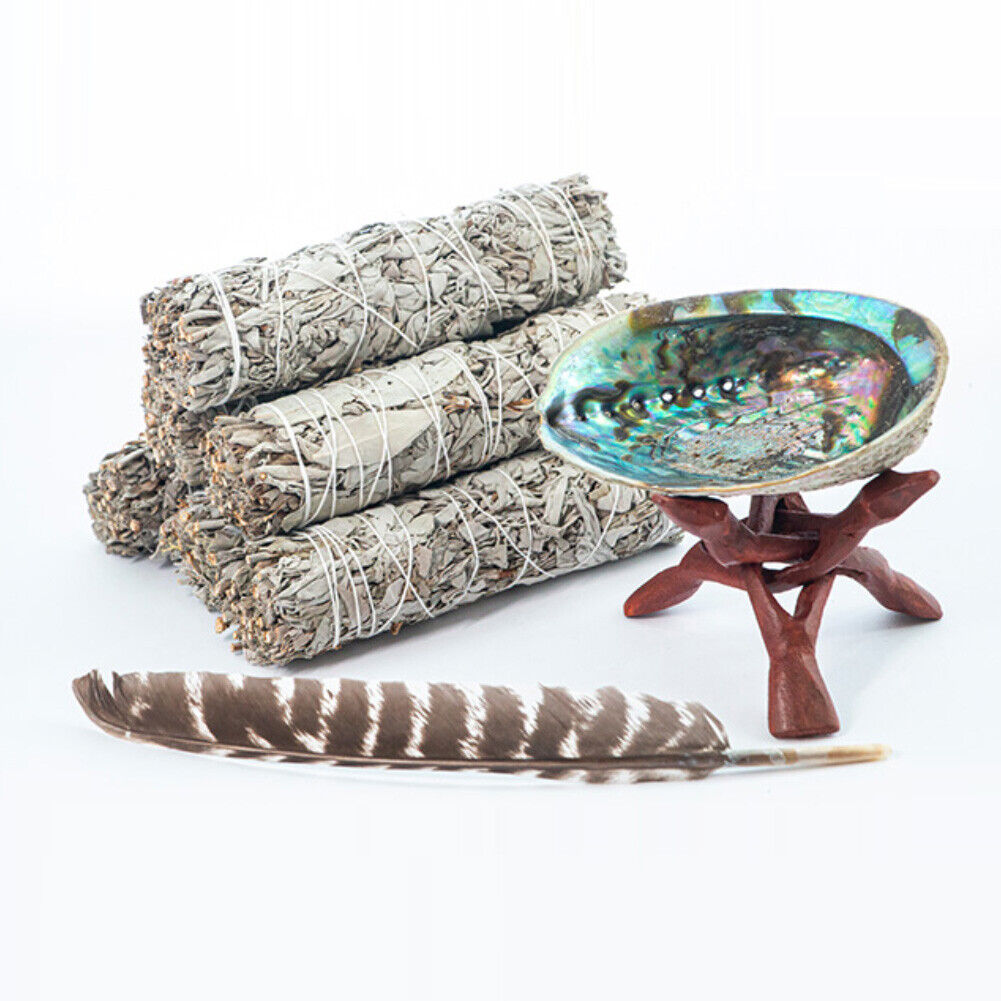 Abalone Shell Stand Holder Yoga Healing Purification Meditation Home Decor