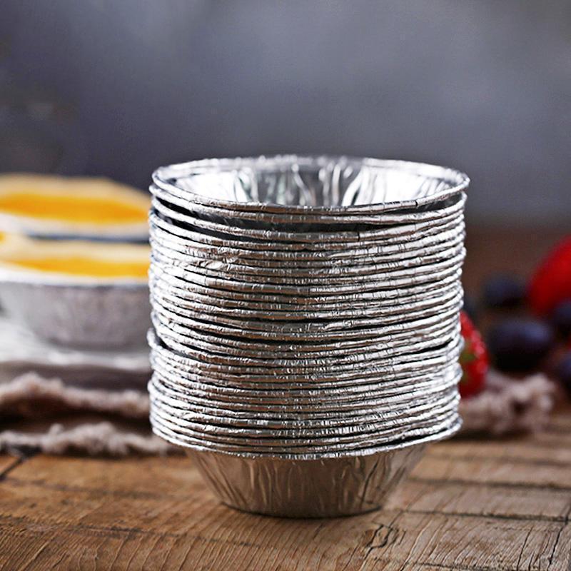 100PC SMALL FOIL MINCE PIE DISHES, CASES, JAM TART, TARTS,  PATTY TINS ROUND