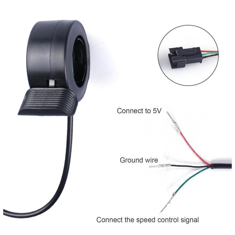 Electric Bike Finger Thumb Throttle 3-Wire E-Bikes Scooter Finger Thumb Throttle