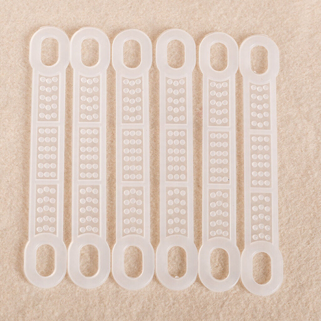 100 Non-Slip Silicone Hanger Grips Clothing Hanger Shoulder Strips Cover