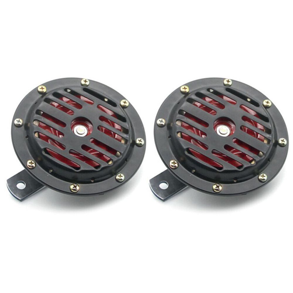 12V Easy to Install Loud Speaker Car Electric Horn Basin-type Horn Two Speaker