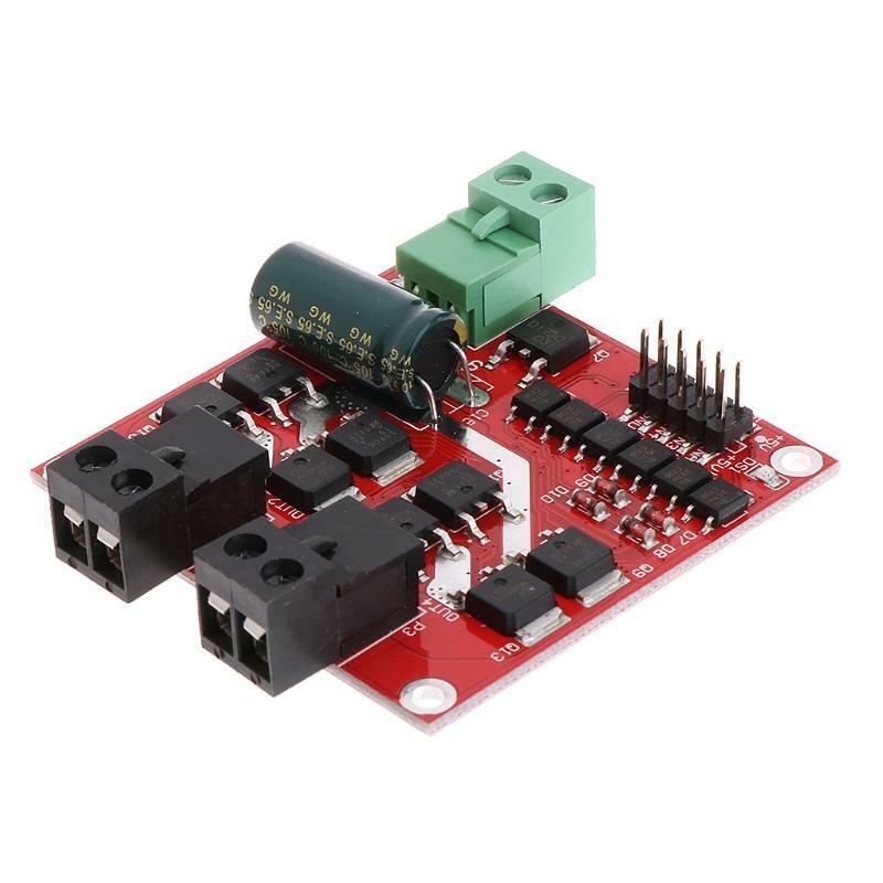 1 x 12V 24V 7A 160W Dual DC Motor Driver Module Board H-bridge L298 Logic