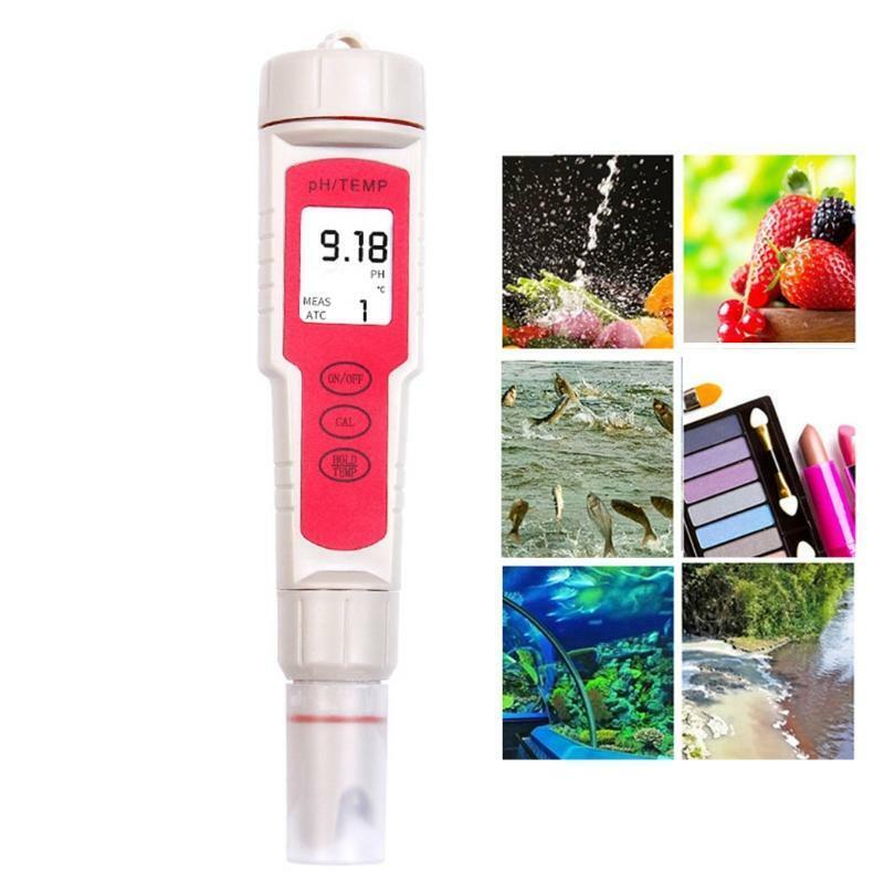 Professional PH Temperature Tester Water Quality High Precision Portable Pen Typ