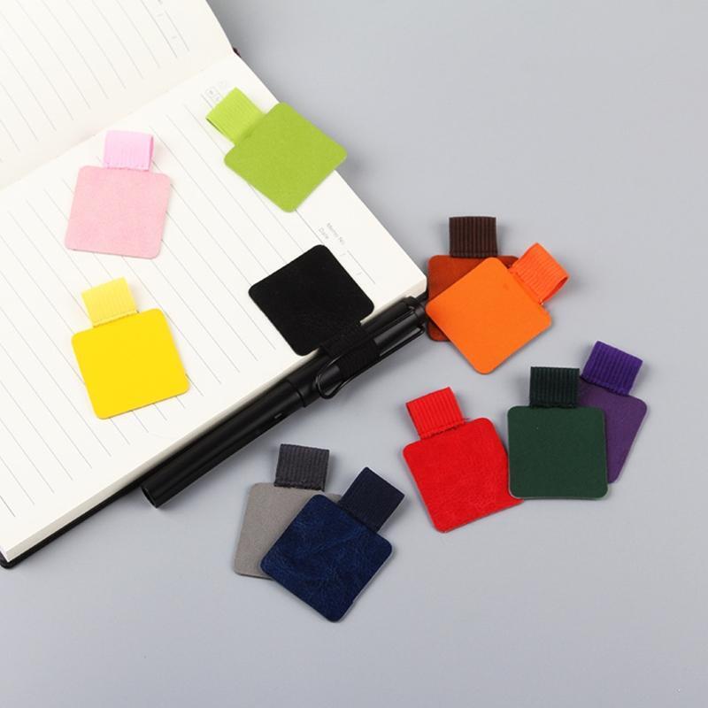 Adhesive Durable Pen Loop with Elastic Leather Pencil Holder for Women Men 5 Kit