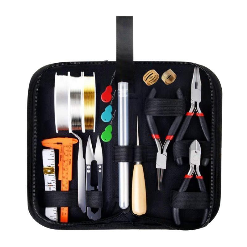 Jewelry Making Supplies Set with Jewelry Pliers Wire Cutter Tweezer Scissor Kit