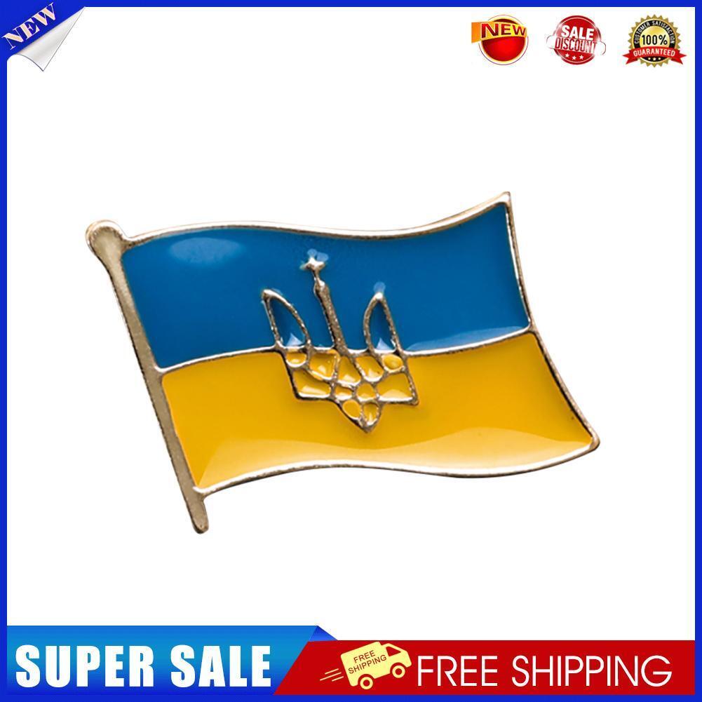 Ukraine Flag Medal Alloy Metal Lapel Pin Badges Men Women Pin Jewelry Gift