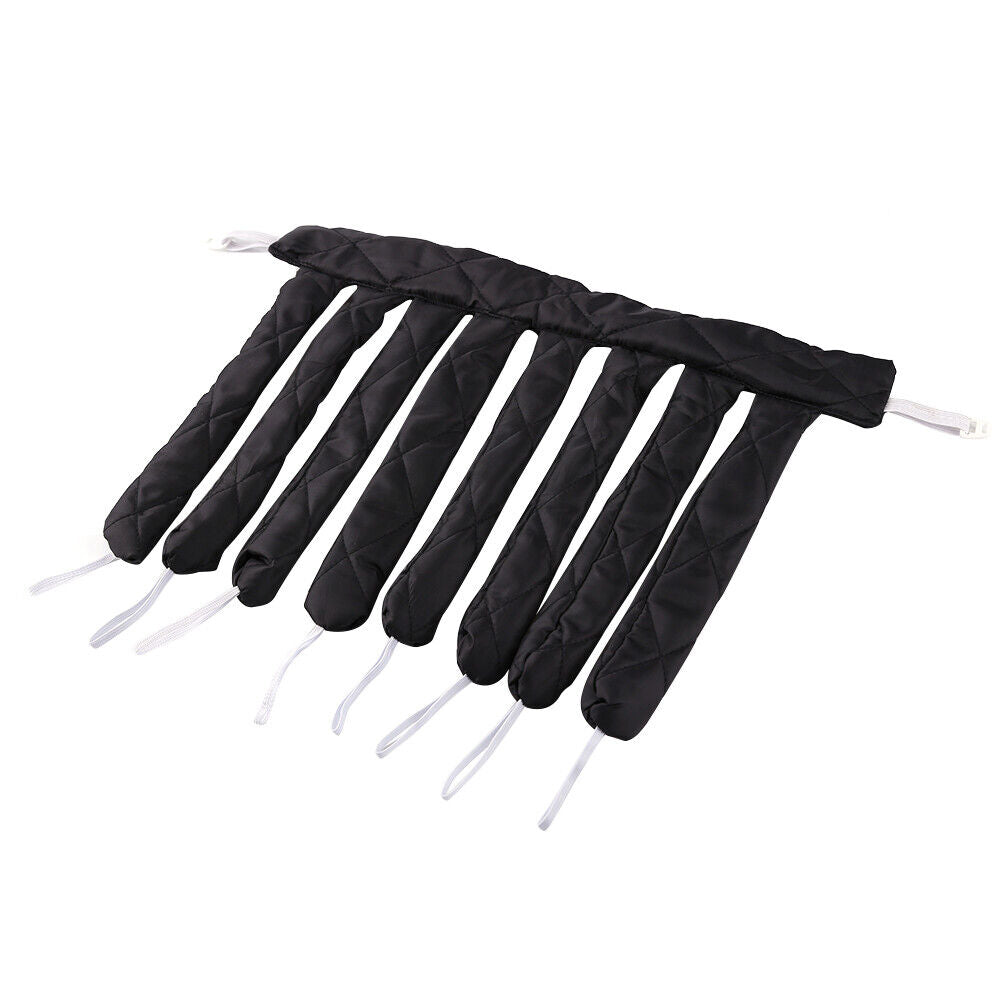Heatless Spiral Curlers Sleeping Headband Hair Curler Hair Styling (Black)