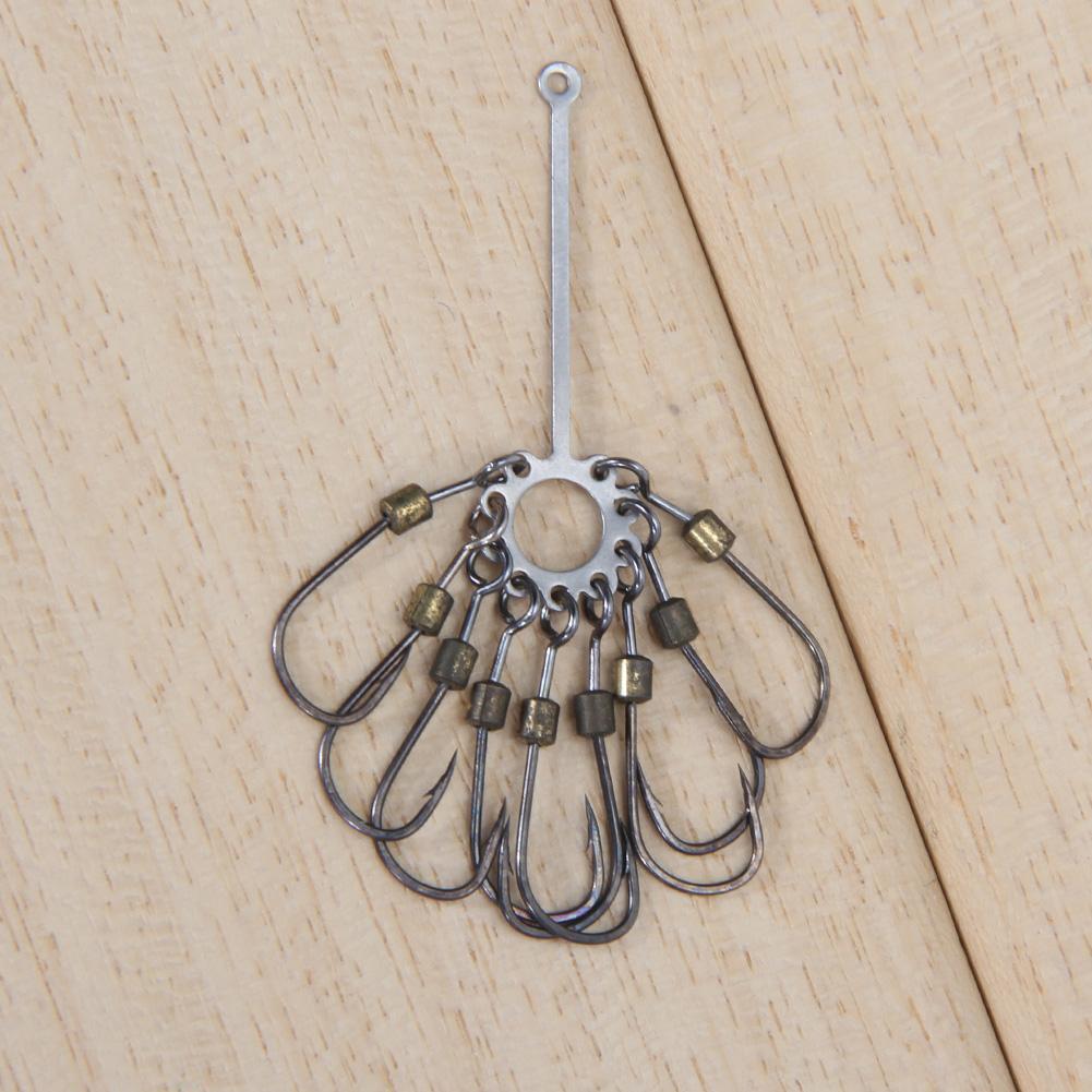 2pcs High Carbon Steel Sharp Explosion Hook Fishing Tackle Jig Hooks Set #8
