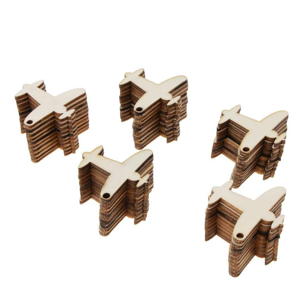 50pcs/ Unifinished  Hanging Ornament  Chip DIY Supplies