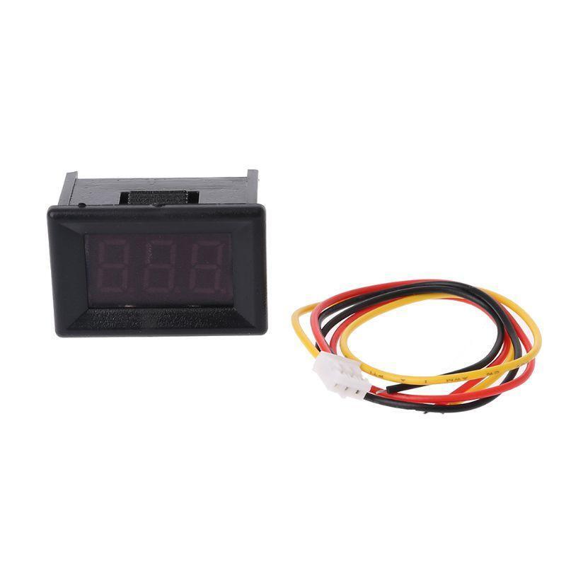 Digital Voltmeter DC 0-100V 0.36 Inch Three-Wire Voltage Tester Meter for Car