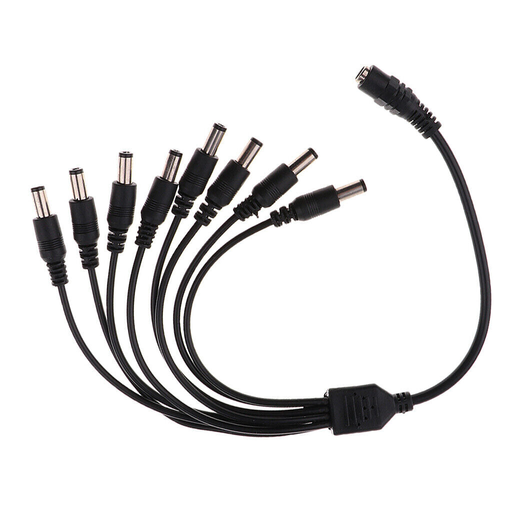 DC 1 Fe To 8  Output  Splitter Cable Y-Adapter For  Accessories