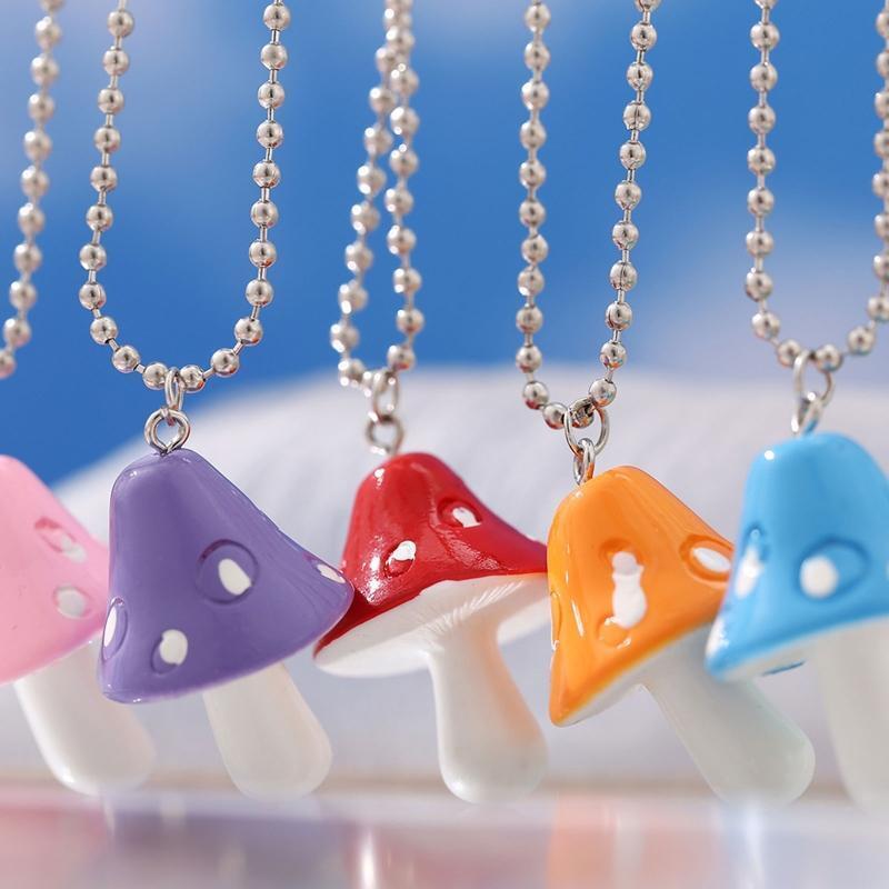 2 Pcs Mushroom Pendant Evil Eye Hanging Ornament Charms Ornament for Good Luck