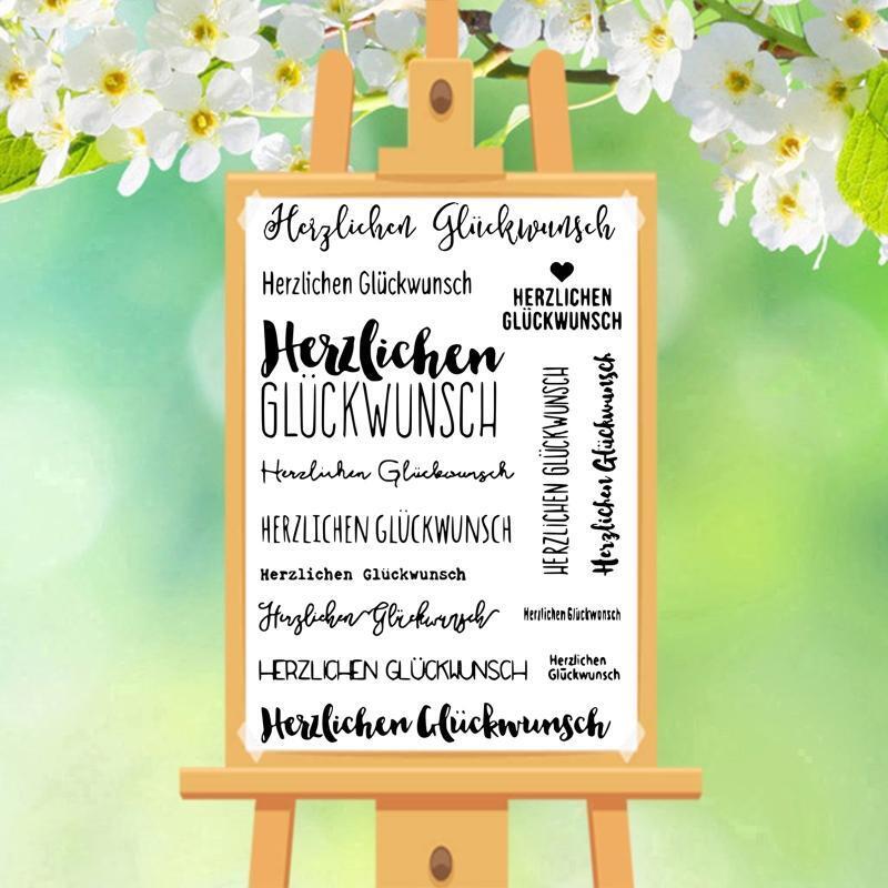 German Silicone Clear Stamp for Scrapbooking Paper Art Crafts Journal Supplies