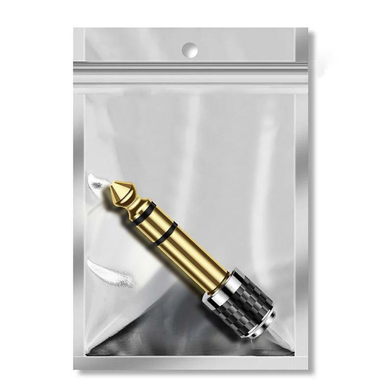 6.35mm (1/4 inch) Male to 3.5mm (1/8 inch) Female Stereo Audio Jack Adapter
