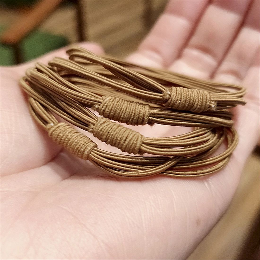 Random Color Gift Women Girl Concise High Elastic Hair Ring Hair Tie Rope 4 in 1
