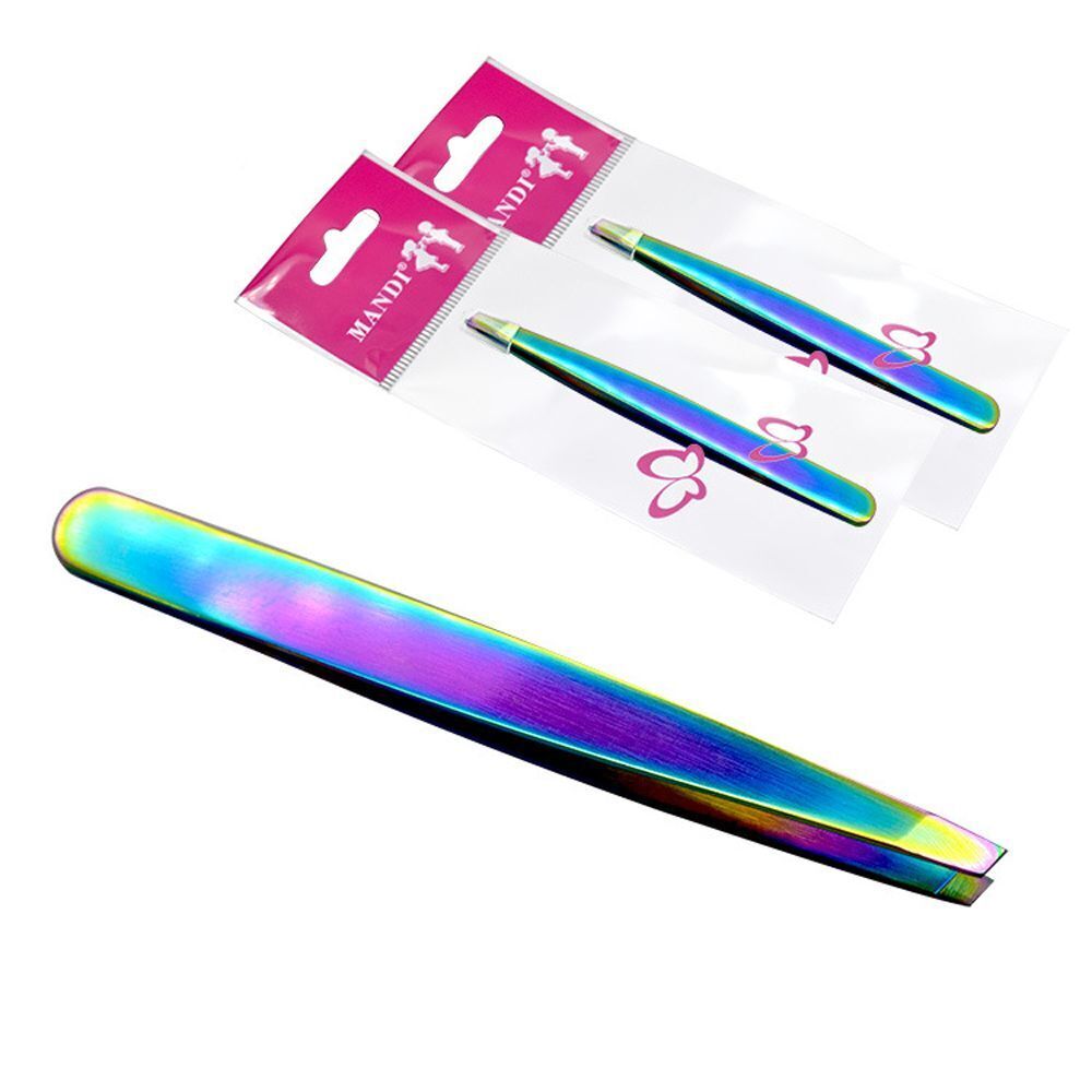 False Eyelash Tweezers Brow Trimmer Colorful Eyebrow Clip Face Hair Removal