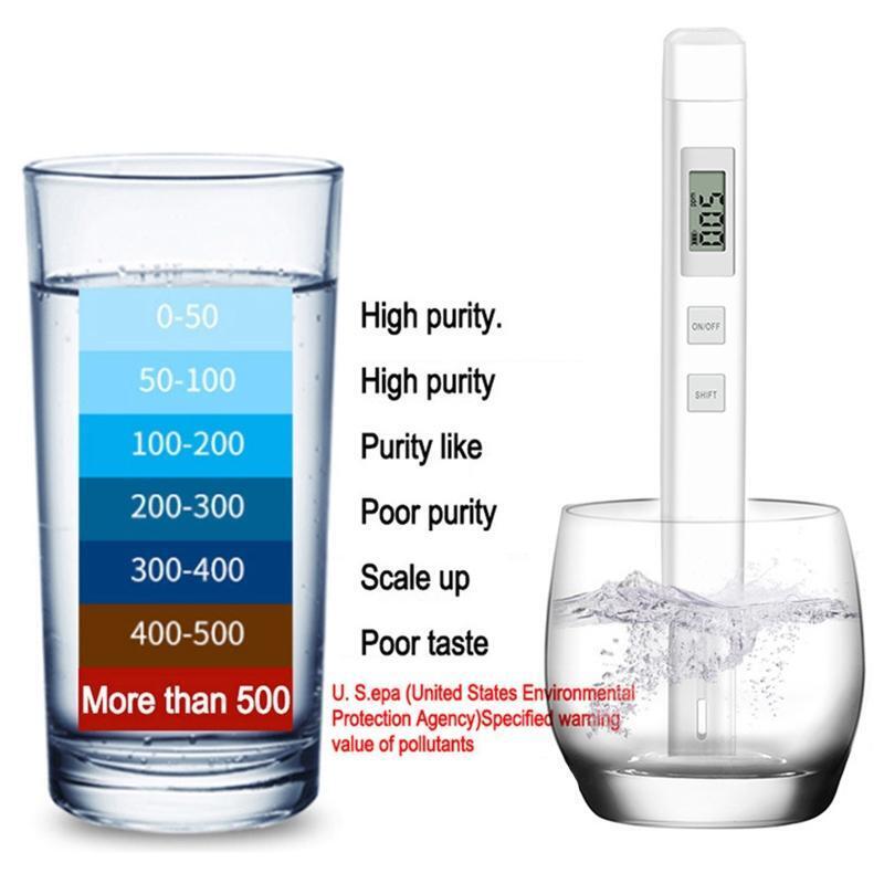 TDS Water Quality Monitor Pen Tester Meter Portable LCD Screen Digital Easy Read