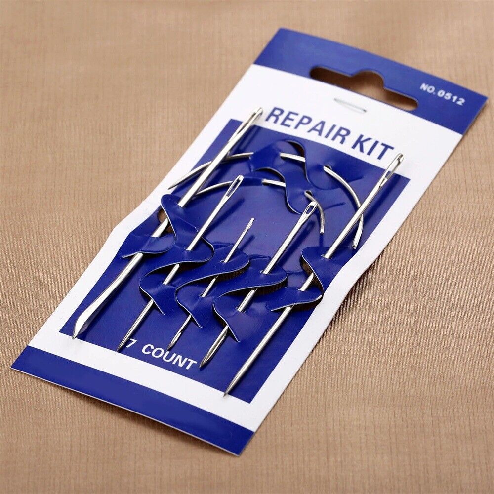 7Pcs/set Sewing Needles Stainless steel Variety of Needles Curved Crochet Hook
