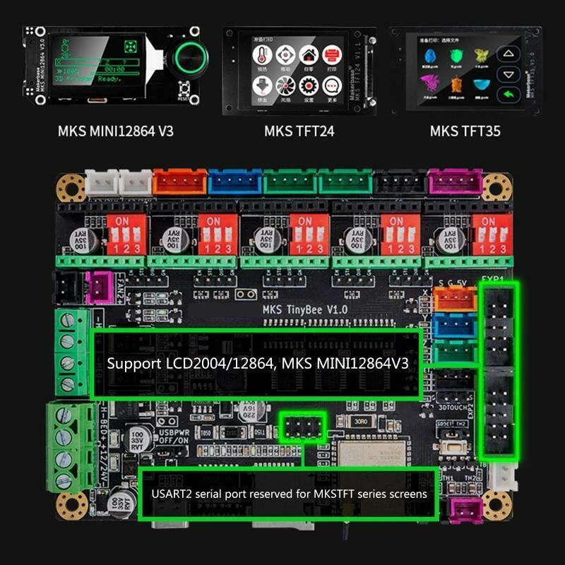 MKS TinyBee Motherboard Support Dual 32bits MKS MINI12684 V3 MKS TFT Screens