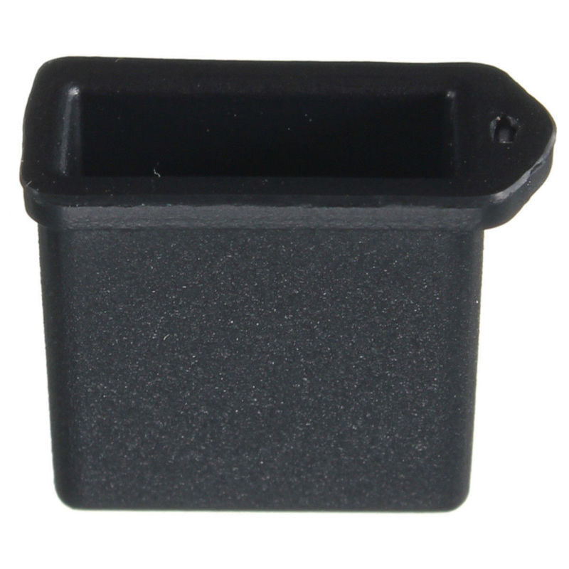 10X Black Replacement USB Male Plug Caps Protect Cover Anti-dust Lids 18x7x14mm