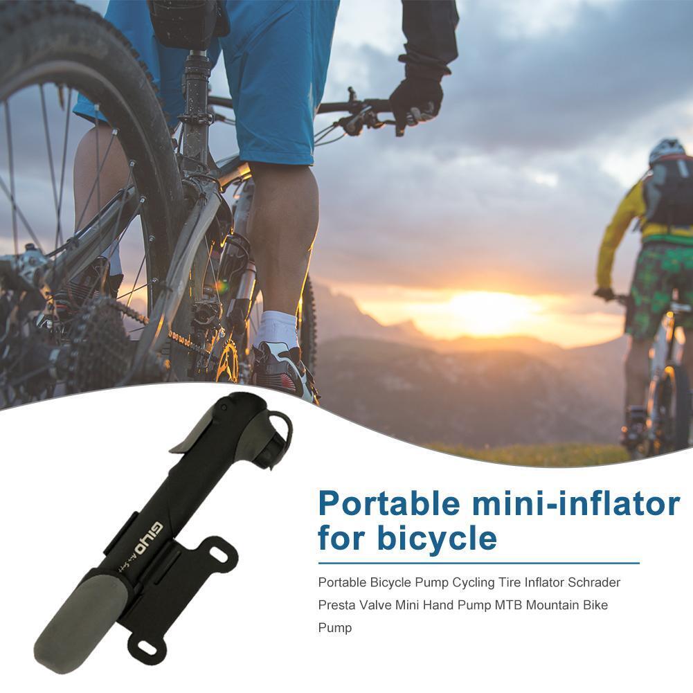 Mini Bicycle Hand Pump Schrader Presta Valve MTB Bike Tire Inflator (04S)