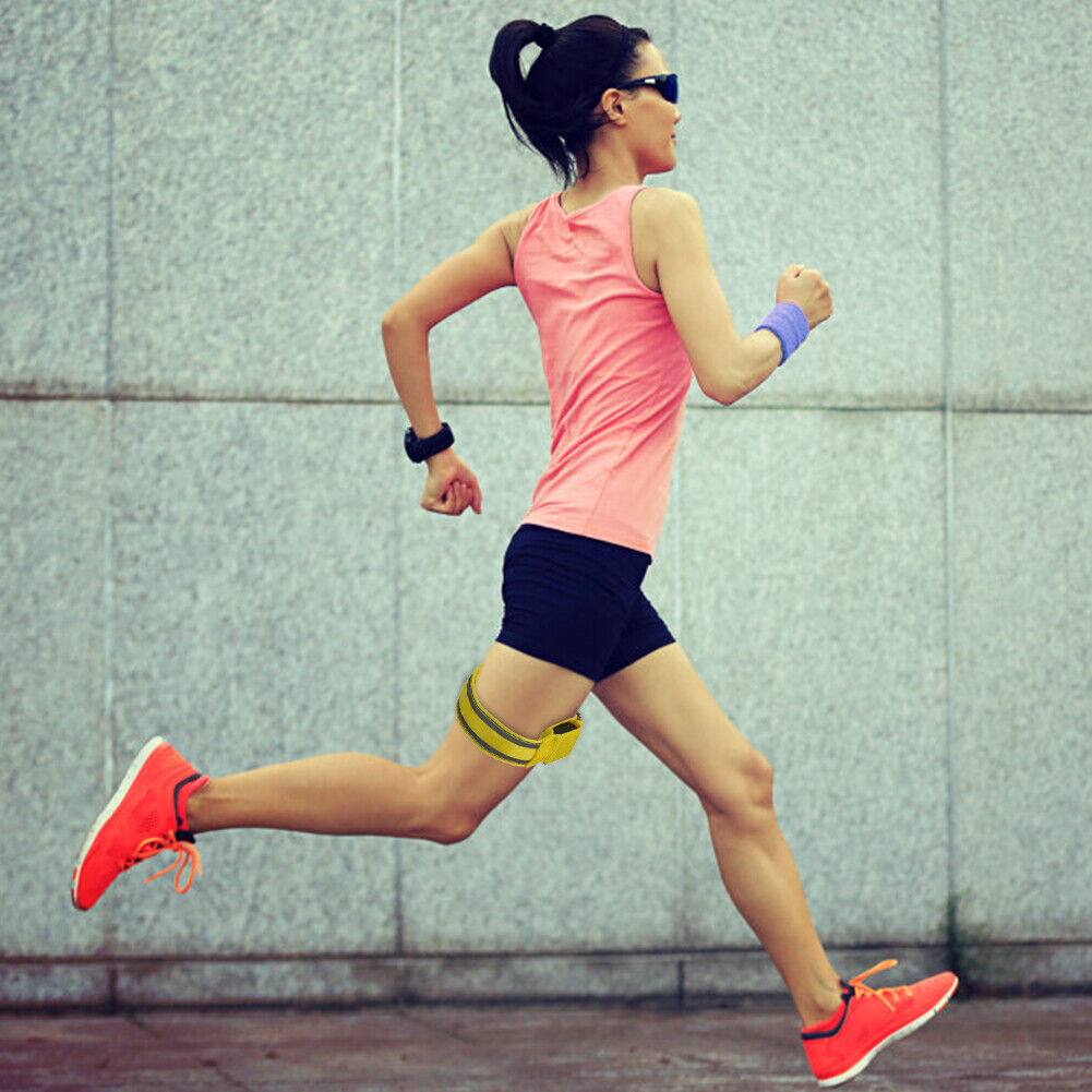 LED Reflective Light Armband Safety Belt Night Running Wristbands (Yellow)