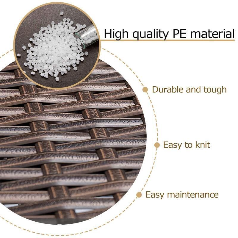 220ft DIY Furniture Rattan Material Gradiant Brown for Handmade Basket Tray Box