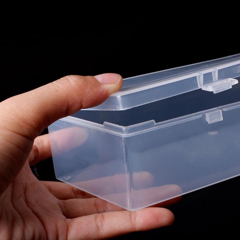 Rectangular Plastic Clear Storage Box Jewelry Container Case Bead Organizer Case