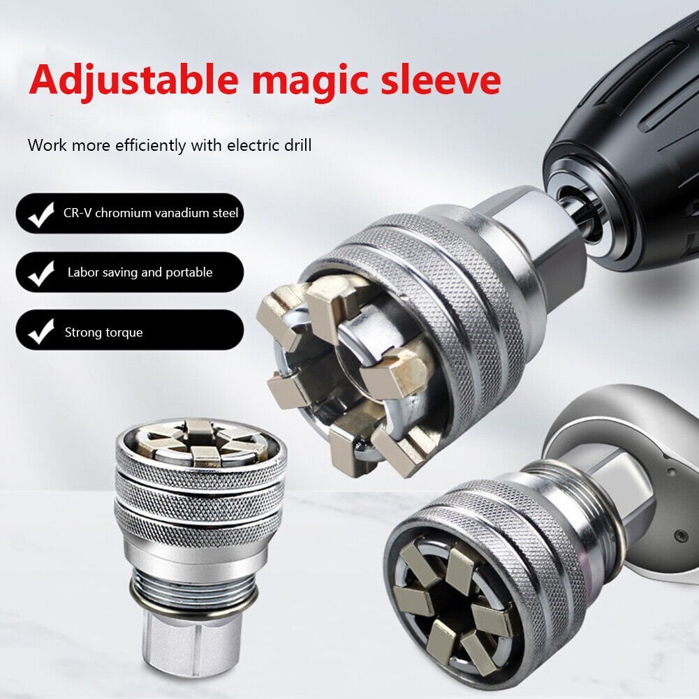 10-19mm Universal Multifunctional Adjustable Manual Socket Wrench Adapter