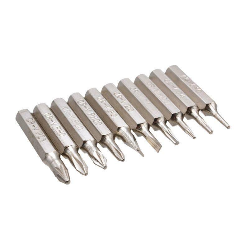 10pcs 28mm Magnetic CR-V Precision Screwdriver Bit Set PH00 PH0 Z1 Z0 3.0 2.0 T5