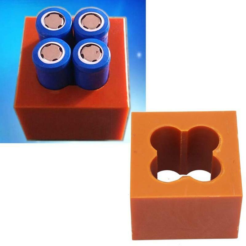 Plastic Battery Storage Holder Battery Pack Spot Welding Fixing Clamp(4-Section)