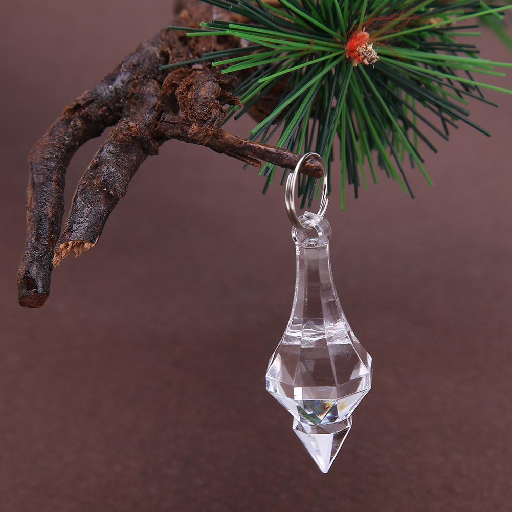 20pcs Acrylic Crystal Beads Hanging Pendant Chandelier Wedding Party Decor