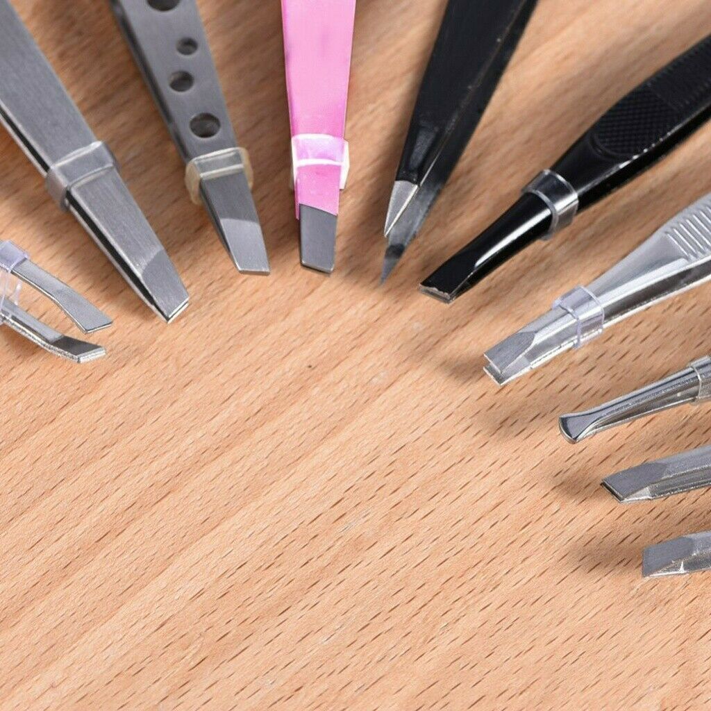 Tools Stainless Steel Eyelash Extension Clip Hair Pluckers Eyebrow Tweezer