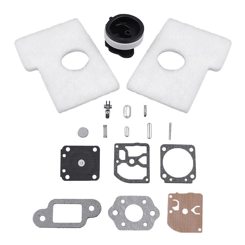 Industrial Grade Intake Manifold 1 Set Carburetor Repair Rebuild Kit for MS180