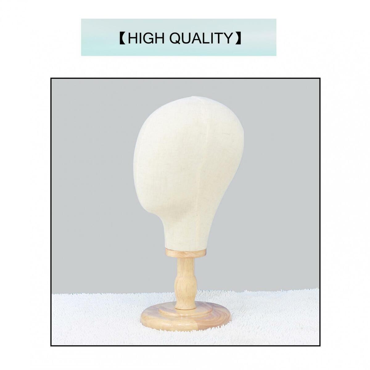 Wig Making Canvas  Head Hats Jewelry Wigs Display Head with Stand