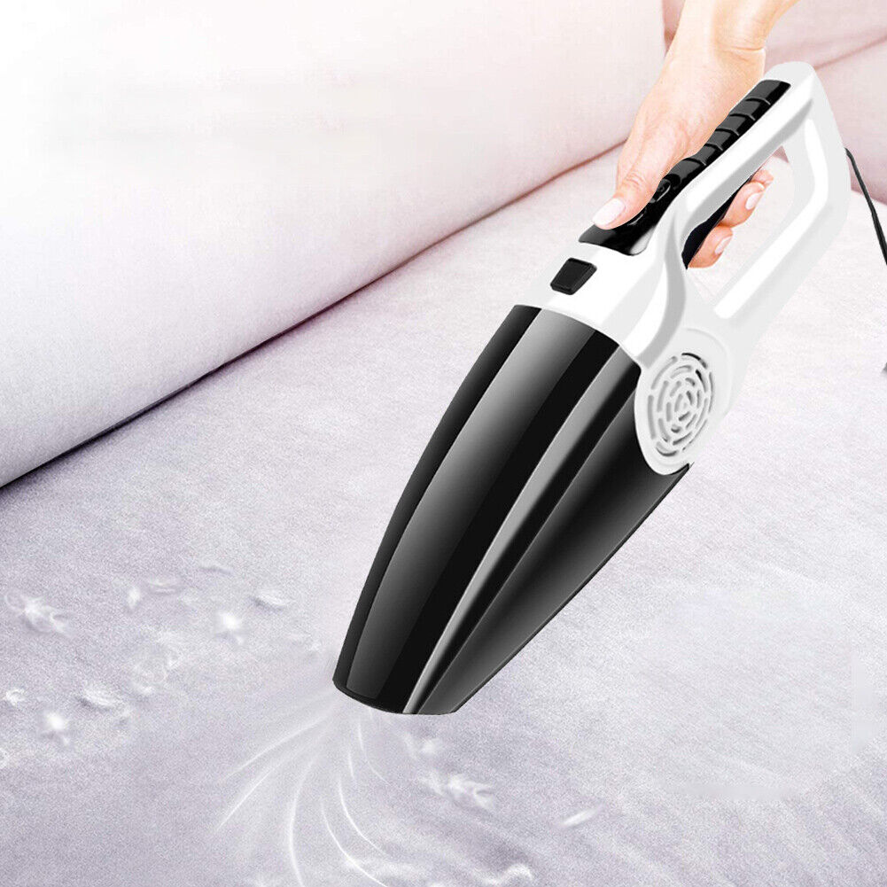 DC12V 120W Car Vacuum Cleaner 4500Pa High Suction Vacuum Cleaner (White)