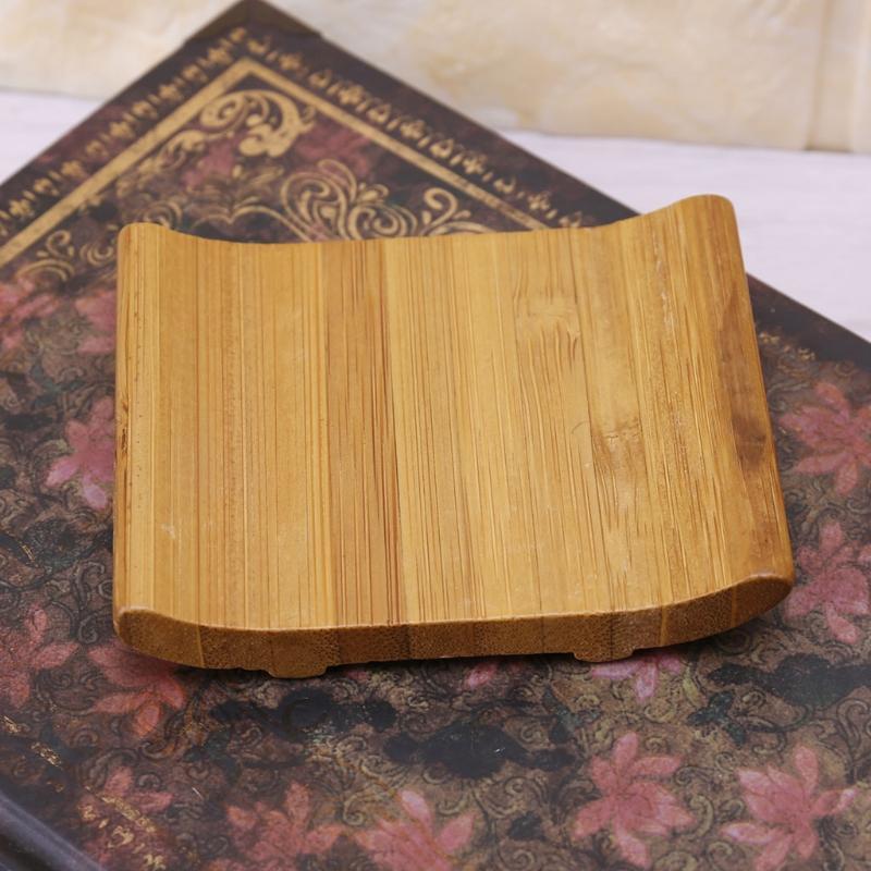 Bamboo Soap Dish Tray Bathroom Soap Plate Storage Soap Rack Container for Shower