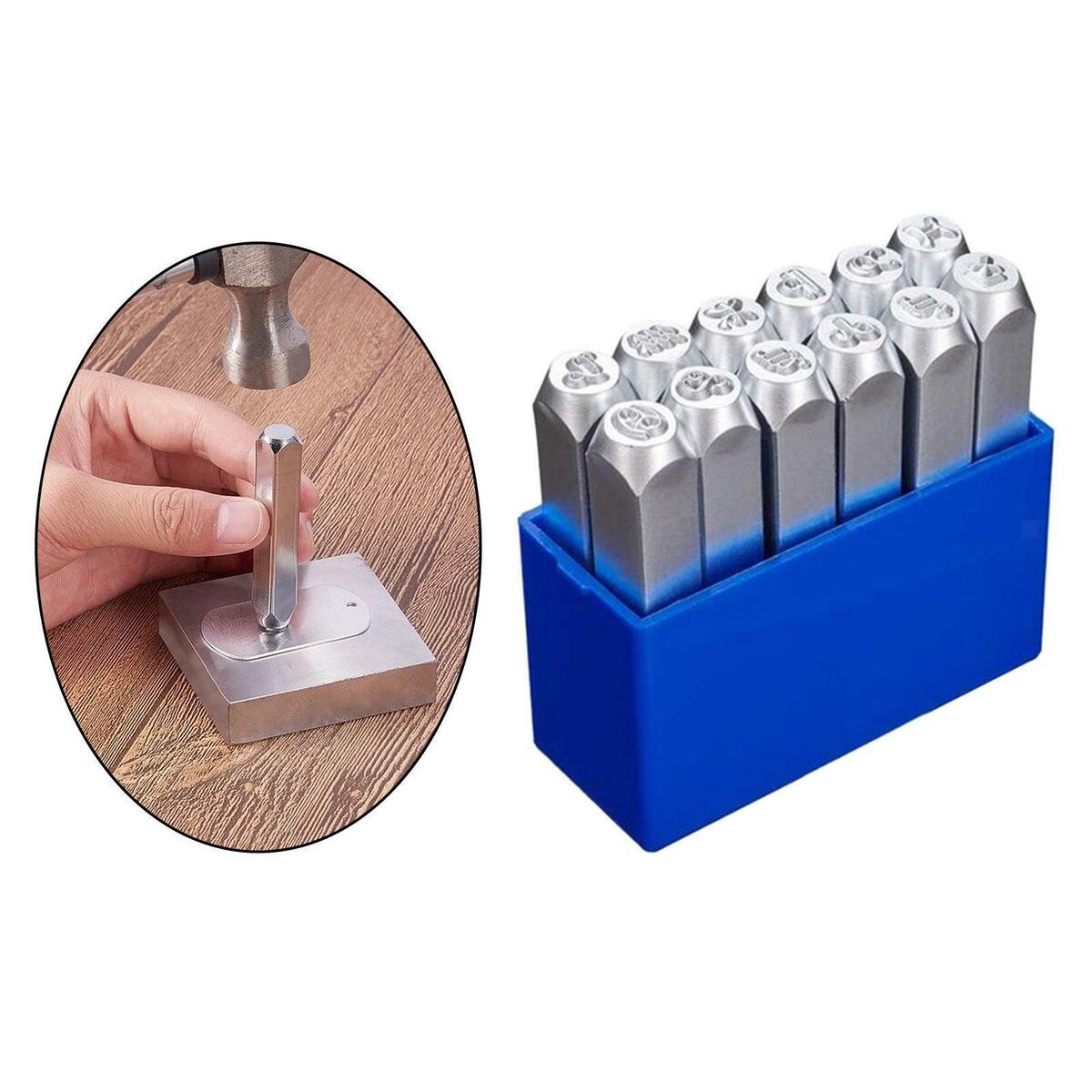 12PCS 6mm Constellations Stamp Punch Set for Jewelry  Leather Stamping