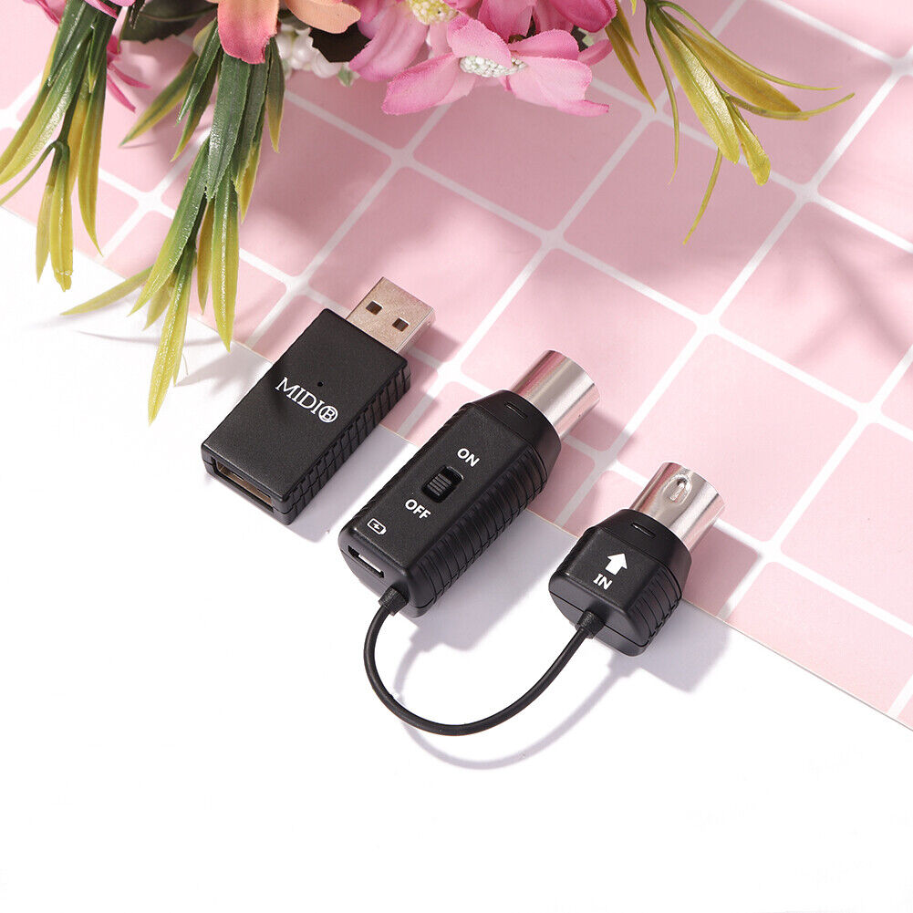 2.4G MIDI Wireless Guitar System Audio Receiver Transmitter for Electric