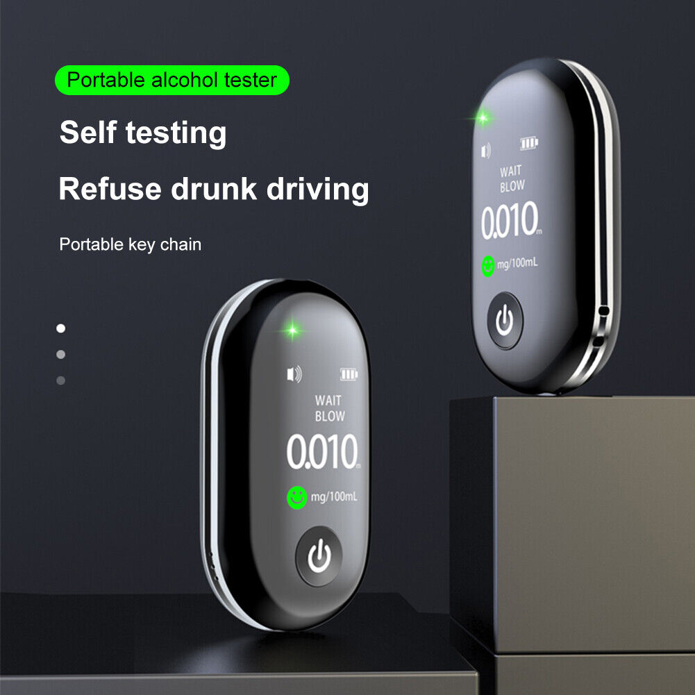 Professional Breath Tester 0.96FTF Screen USB Rechargeable Breathalyzer