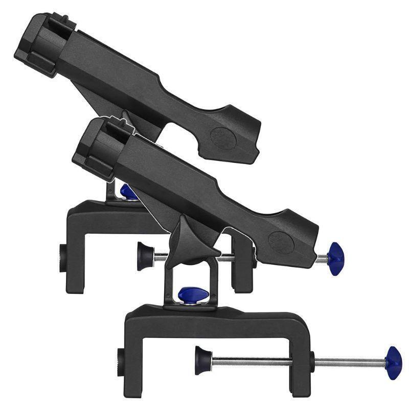 Fish Pole Racks Folding Fishing Rod Holders for Boats with Large Clamp Opening