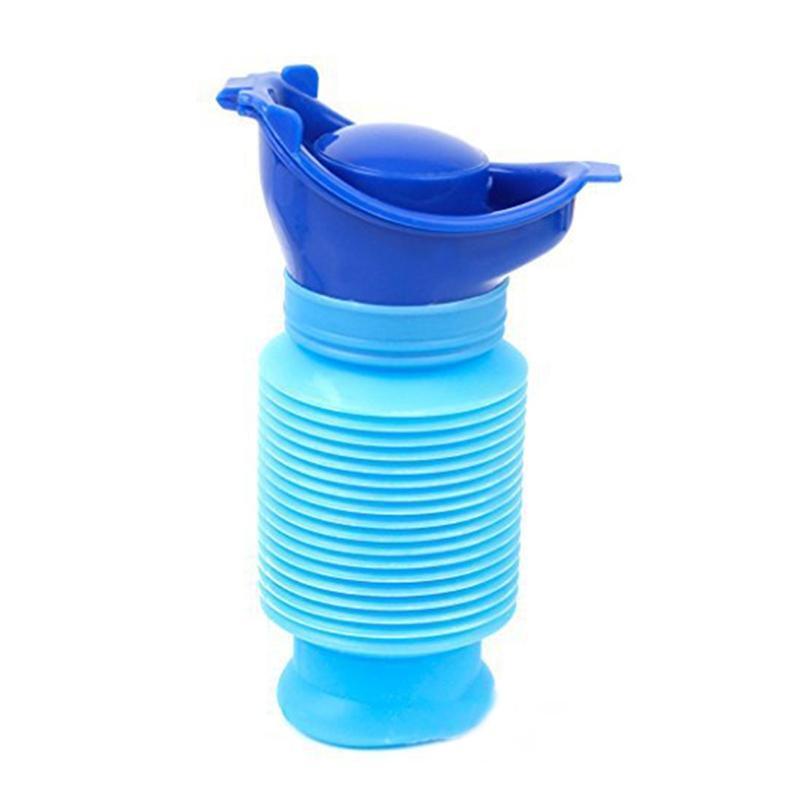 750ML Shrinkable Urinal Mobile Toilet Potty Pee Urine Bottle for Travel Queuing