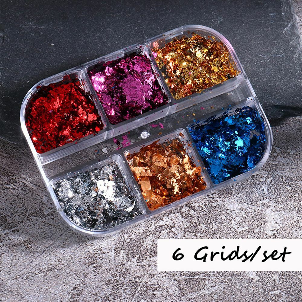 Gel Polish Irregular Sparkly Nail Foils Luxury Nail Sequins Nail Glitter Flakes