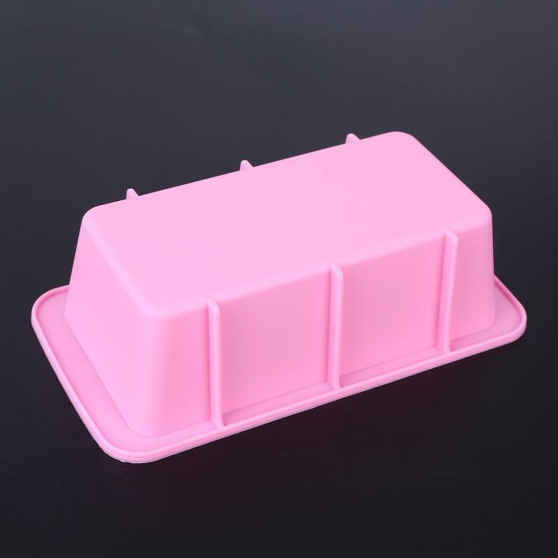 Hot Single-Rectangle Silicone Mould Ice Cube Tray Cake Muffin Soap Cupcake Mold