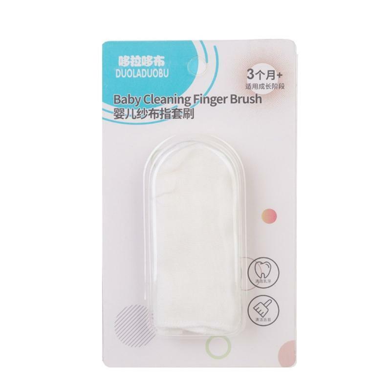Baby Gauze Brush 6pcs/Set Oral Cleaning Toothbrush Infant Mouth Cleaner