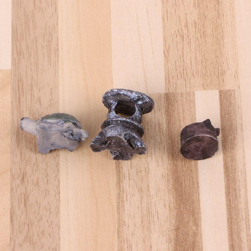 3pc Mini Bridge Clouds Rainbow Trees Sand Garden Decor Pot Fairy Garden Ornament