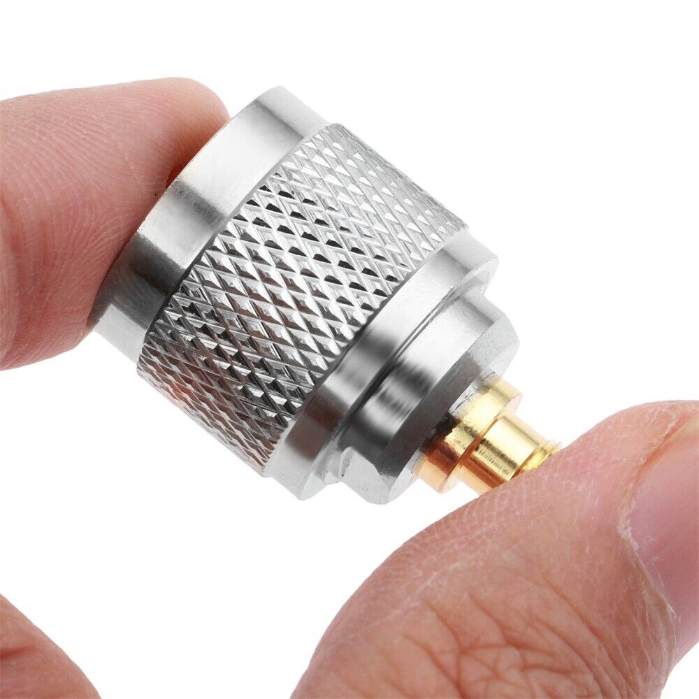 1pc Adapter Connector SMA Female Jack to UHF PL259 Male SO239 Plug Free Hanging