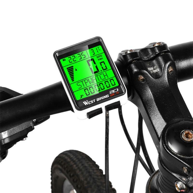 Waterproof Multifunction Mode Touch Wireless Computer Odometer LCD Backlight