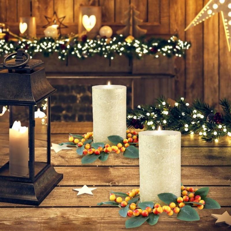 Halloween Wreath Candle Holder Home Party Church Dining Room Fireplace Ornaments